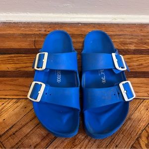 Blue Rubber Birkenstocks